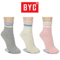 BYC 여자 1호 미끄럼방지양말 4켤레 노인 논슬립 지압 할머니 어르신단체선물