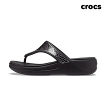 [크록스] 몬테레이 메탈릭 플립 웨지샌들 (206303-0GQ)