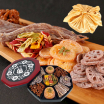 설 한과 선물세트 고급 수제한과 전통 명인 선물용 가정용, 수제 정과 구절판(선물용/보자기포장)