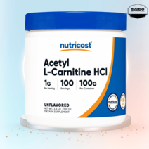 뉴트리코스트 엘카르니틴 카르니틴 L카르니틴 카르티닌 분말 100g, 뉴트리코스트 카르니틴 100g 분말