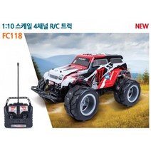 산악 몬스터 핫휠 트럭 4륜 구동 rc 산악용 rc카 트럭스 1:10 랭글러 트레일러 오프로드 무선 드리프트, 단품