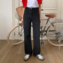 바잉몰 여성 [made/4size] ing denim#레빈 세미 와이드 데님 팬츠 -4color