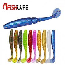 AFISHLURE 2인치 그럽웜 글럽웜 쉐드웜, 9번(15개입)