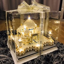 크리스마스 호환 키덜트 레고 블럭 브릭 고난이도 걸스 시리즈 홀리데이 생일 선물, 3950입자조명, Taj Mahal