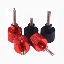 M3 알루미늄 합금 널링 손잡이 볼트 블랙 레드, Black, 8mm
