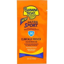 바나나보트 Banana Boat Sport 선스크린 SPF30 로션 여행용 포장 200개 스포츠