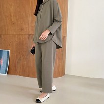 걸스데일리 / 걸스데일리/자코드 후드 세트/후드맨투맨/와이드팬츠