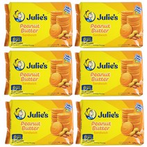 줄리스 피넛버터 샌드위치 비스킷 150g, 6개