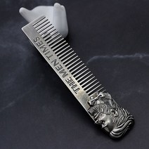 바버샵 네일샵 Gentelman 이발사 스타일링 금속 빗 스테인레스 스틸 수염 남자 장식 케어 쉐이핑 도구 포, 01 1pc