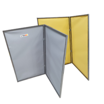 방탄 병풍형 불티안전커버 방탄신소재 1M 1.2M 불티방지커버, 노랑색, 1개