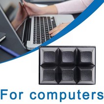 6keys 미니 키보드 매크로 키패드 rgb diy 게임 프로그래밍 가능 키보드 사용자 정의 기계식 키보드 키보드 단축키 f0e2, 파란색 스위치