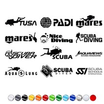 MCsign 스쿠바스티커모음 스쿠버다이빙로고 자동차데칼스티커 스킨스쿠바 스노클링, 1개, 파랑S