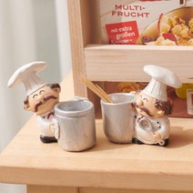 레써니 귀여운 주방장 이쑤시개 홀더 요지통 고깃집 2P