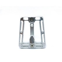 Litepro-Brompton 전면 캐리어 블록 CNC 알루미늄 합금 가방 패니어 마운트 어댑터 베이스 브롬튼, 은