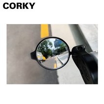 코르키 자전거 전동퀵보드 접이식 백미러 코르키 어반, 블랙