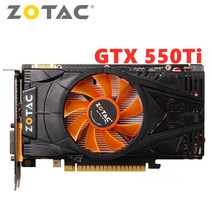 그래픽카드 비디오 카드 ZOTAC GTX 550 Ti 1GB GPU GDDR5 그래픽 NVIDIA Map GeForce GTX550 스크린 데스크탑 컴퓨터