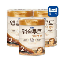 앱솔루트 프리미엄 명작 분유 2단계, 800g, 3개