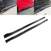 전차종립댐 자동차 공용 2385mm 사이드립댐 4P 에어댐 바디킷, 블랙(그린라인데칼증정)