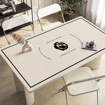 가죽 식탁매트 식탁 테이블 책상 보호필름 유리대용 가죽 방수 식탁매트, 70×130cm, E