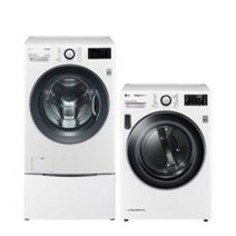 LG전자 트롬 트윈워시 드럼세탁기 21kg + 미니워시 4kg + 건조기 17kg 세트 F21WDUB-7WL 방문설치, F21WDUB.RH17WTLN.F4WC, 화이트