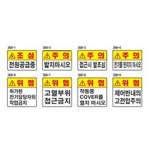 위험주의표지 450 450철판 손조심 감전주의 출입금지