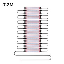 벤츠 트럭 24v led 깜박임 주변 조명 지붕 범퍼 도어 램프 스트립 트레일러 캐러밴 액세서리 장식 밴, 7.2m, 24v 초록불