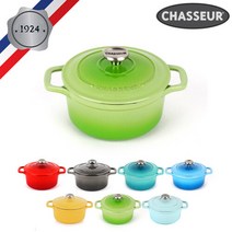 [차세르] 프리미엄 무쇠주물 양수냄비 16cm, 상세설명 참조, 그린