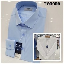 레노마셔츠 긴 소매/활동성 편한 스판/솔리드/옴므 슬림핏 정장 와이셔츠 RMFSLP952 -E