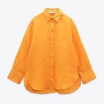 자라 ZARA 스타일 긴팔셔츠 빅터틀 슬림핏 린넨셔츠 2731058