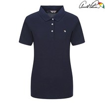 아놀드파마 아놀드파마 여성 베이직 로고 피케 반팔 티셔츠 ALM0KL61_NV