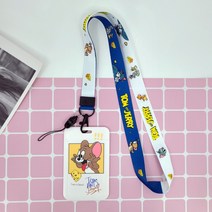 범쓰컴퍼니 캐릭터 학생증 이름표 명찰 케이스 사원증 릴홀더 목걸이 카드수납 네임카드, 제리, 1개