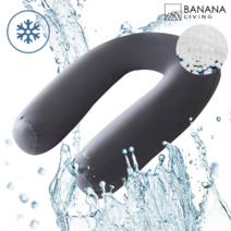 바나나빌딩 냉감 소재 마이크로에어볼 쫀득 미니 U자 여름 쿨 바디필로우 쿨링 임산부 베개 배게 쿠션 목 팔 다리 U자형 그레이 아이보리