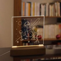 공간하우스 DIY 아크릴 무드등 만들기 드로잉 조명 알뜰형 키트 무드등 SCA063A, 대