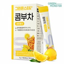 그린몬스터 디톡 콤부차 레몬홍차 1박스, 1개, 50g