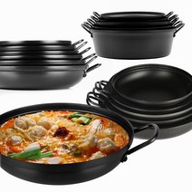 경질코팅 전골냄비 복전골 샤브샤브 감자탕 냄비 업소용 오뎅탕, 복전골-블랙, 20cm