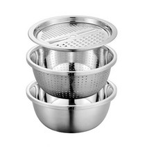 [퍼베이드] 스테인레스 올인원 채칼 채반 믹싱볼