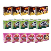 [쩝쩝스낵] abc초코쿠키+씨리얼+칸쵸 각5개, 1세트, 730g