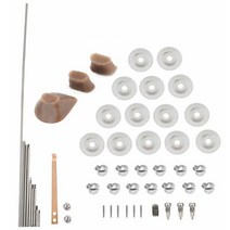Jiayouy 플루트 수리 키트 플루트 패드 + 키 샤프트 + 나사 + 개스킷 + 고무 벽돌 실용적인 DIY 수리 유지 보수 키트 세트