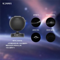 무드등 POCOCO 별이 빛나는 하늘 램프 천장 프로젝션 프로젝터 룸 분위기 조명 침실 야간, B.블랙 호스트   갤럭시 개인 소장품 리소그래피 3개