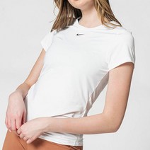 나이키 우먼스 드라이핏 원 슬림 핏 숏슬리브 탑 DD0627-100 흰색 반팔티 여성 운동복 요가 티셔츠