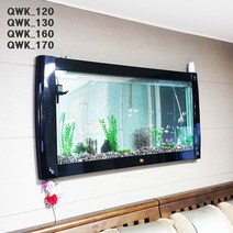 주식회사 퀸즈랜드 벽걸이수족관QWK_C(중급)_블루LED, 화이트/블랙