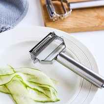 서영마켓 1+1 이중칼날 채썰기 파채칼 만능, 2개, 실버