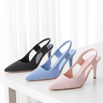 키높이 슬링백힐 스틸레토 밴딩 슬링백힐 9.5cm