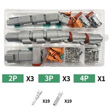 전선커넥터 케이블커넥터 와이어 시리즈 커넥터 도이치 타입 키트 밀봉 플러그, 12.E Kit - 5 Kits