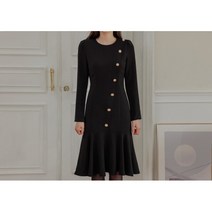 [세인트마리] 델코 골드 버튼 원피스 (2color)