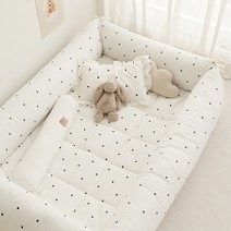 쉬즈홈 크림 순면 범퍼쿠션세트 4EA 솜포함, 화이트