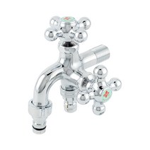 코비 양커플링 양갈래 수도꼭지 온수 베란다 세탁기 화장실 수도부속 교체