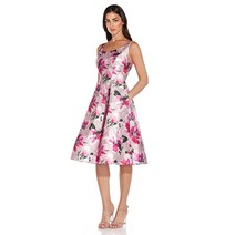 프린트 미카도 핏 앤 플레어 파티 드레스