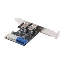 PCI Express to Dual 19 핀 USB 3.0 카드 PC 5GBPS 전송 속도 내구성