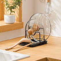 순수하랑 주방 다용도 조리기구 거치대, 블랙